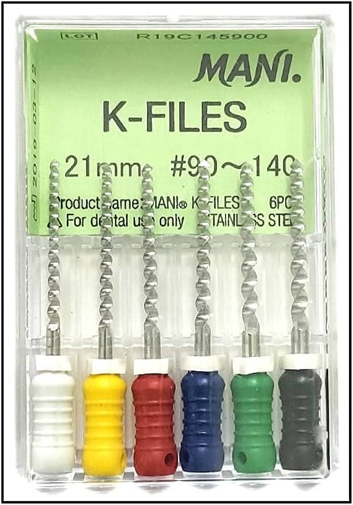 Mani K-File 21mm Assorted # 90-140