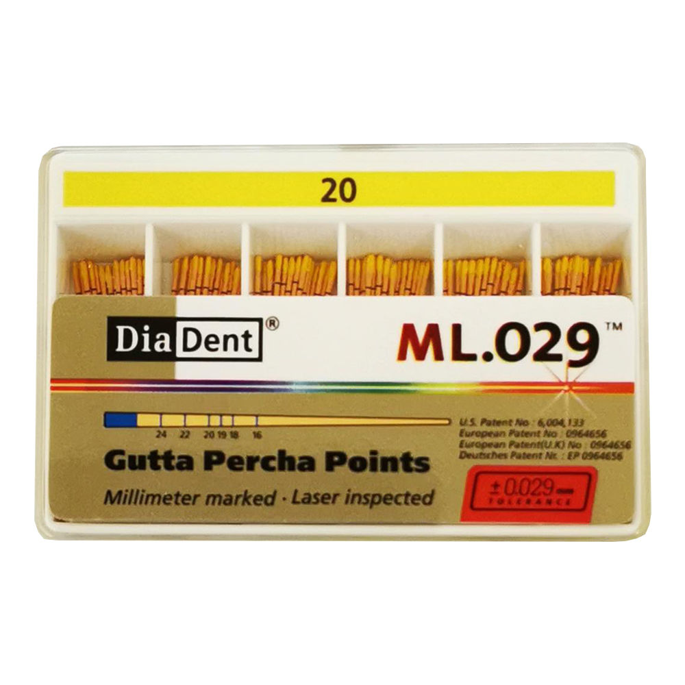 Diadent Gutta Percha Points - 2% # 20